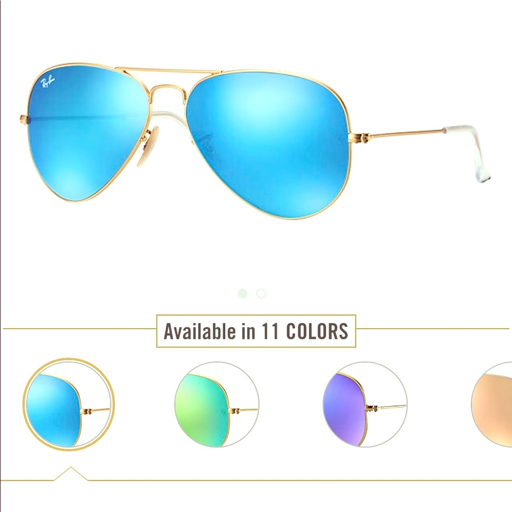 Blue flash aviators by Ray-Ban
